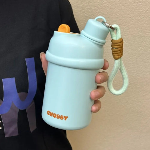 Damen Sportliche Wasserflasche mit praktischem Trageband Skanto