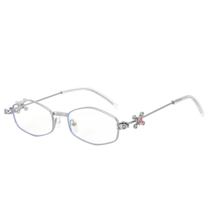 Dame Designer-solbrille med elegant smykkeinnramming Skanto