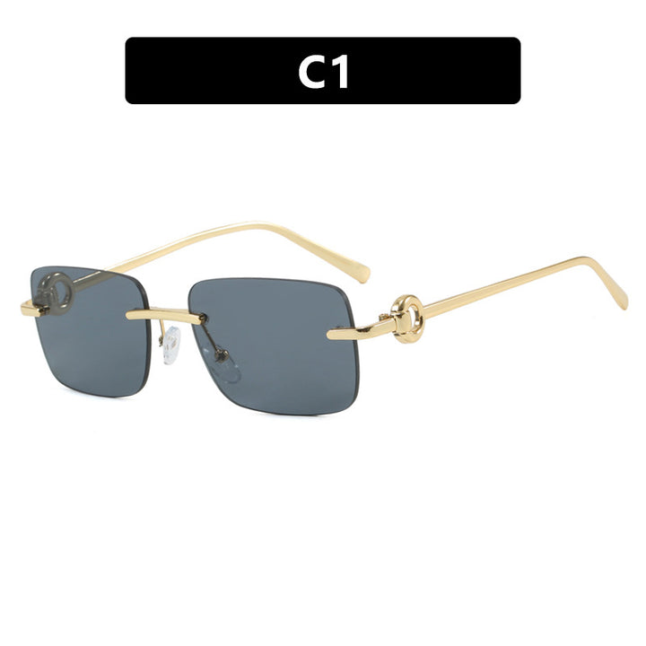 Dame fashionable geometrisk brille Skanto