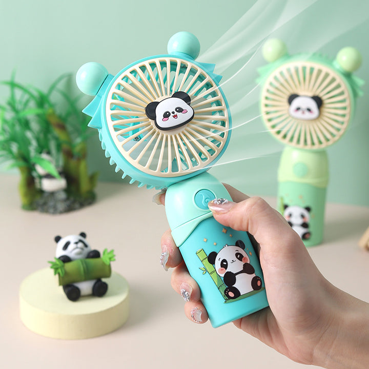 Dame Bærbar Mini Vifte med søtt Panda-motiv Skanto