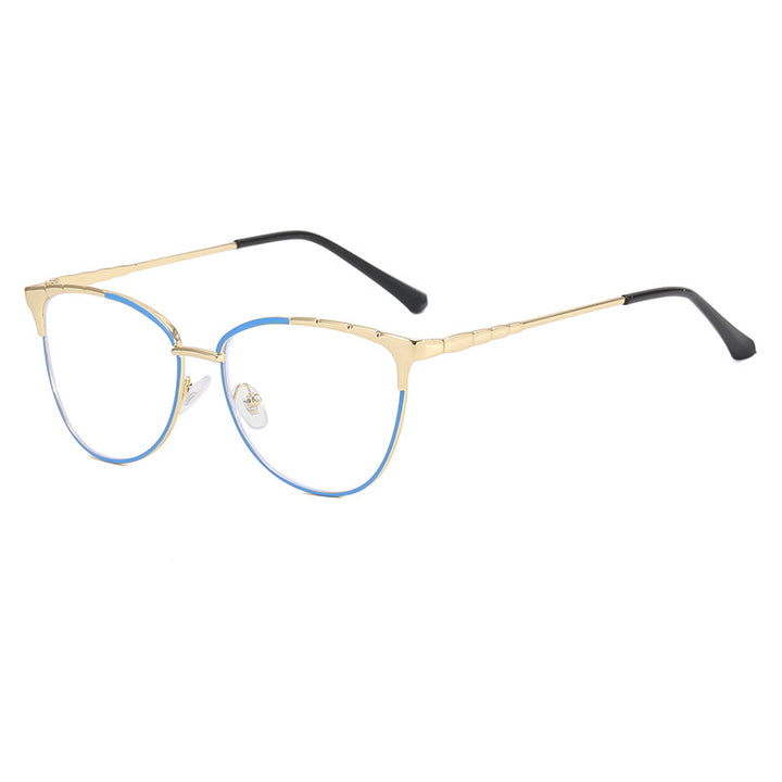 Dame Cat-Eye briller med fine metallakenter Skanto