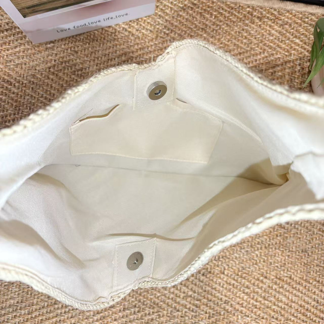 Håndveske med moderne V-design Skanto
