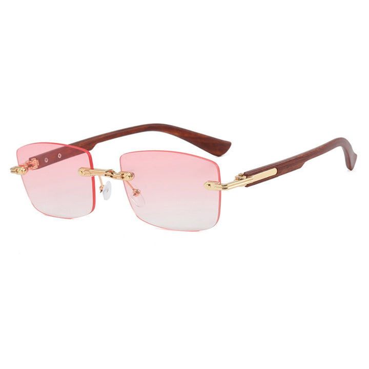 Dame kvadratisk solbrille med trefram og gradientlinser Skanto
