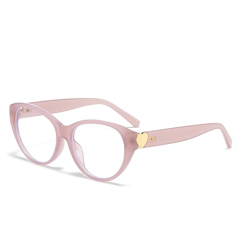 Dame Cat-Eye solbriller med hjerte-motiv Skanto