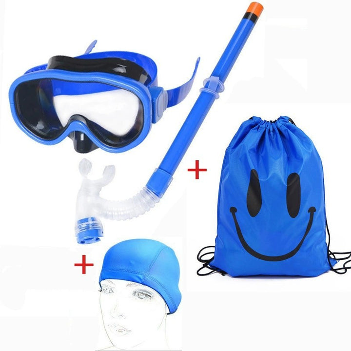 Dykkerbrille-set med pustevennlig snorkel og vanntett ryggsekk Skanto