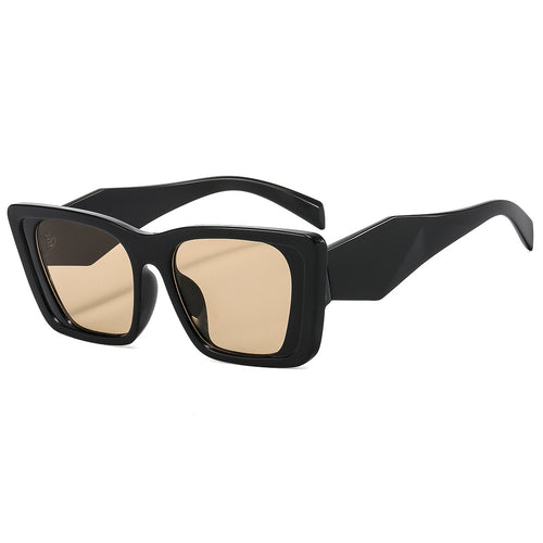 Dame oversized designer-solbrille med futuristisk ramme Skanto