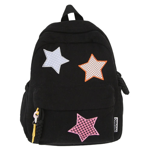 Casual Star-Decorert Skoleveske Skanto