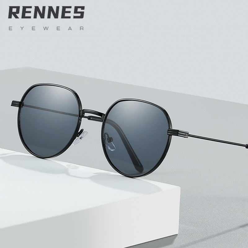 Dame Stilfull rund Designer mote solbrille Skanto