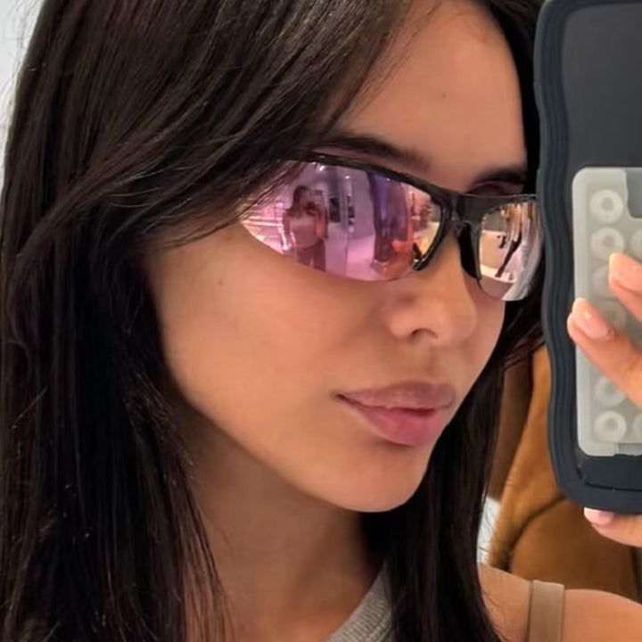 Dame fashion solbriller med polarisert glass og stilfull ramme Skanto
