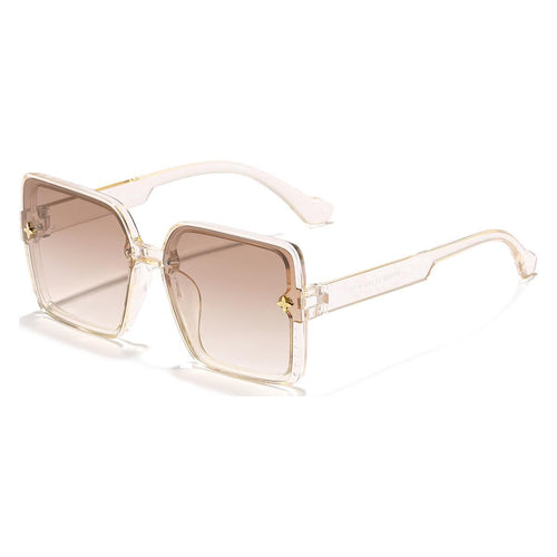 Dame kvadratisk solbrille med høykvalitets rammedesign og UV-beskyttelse Skanto