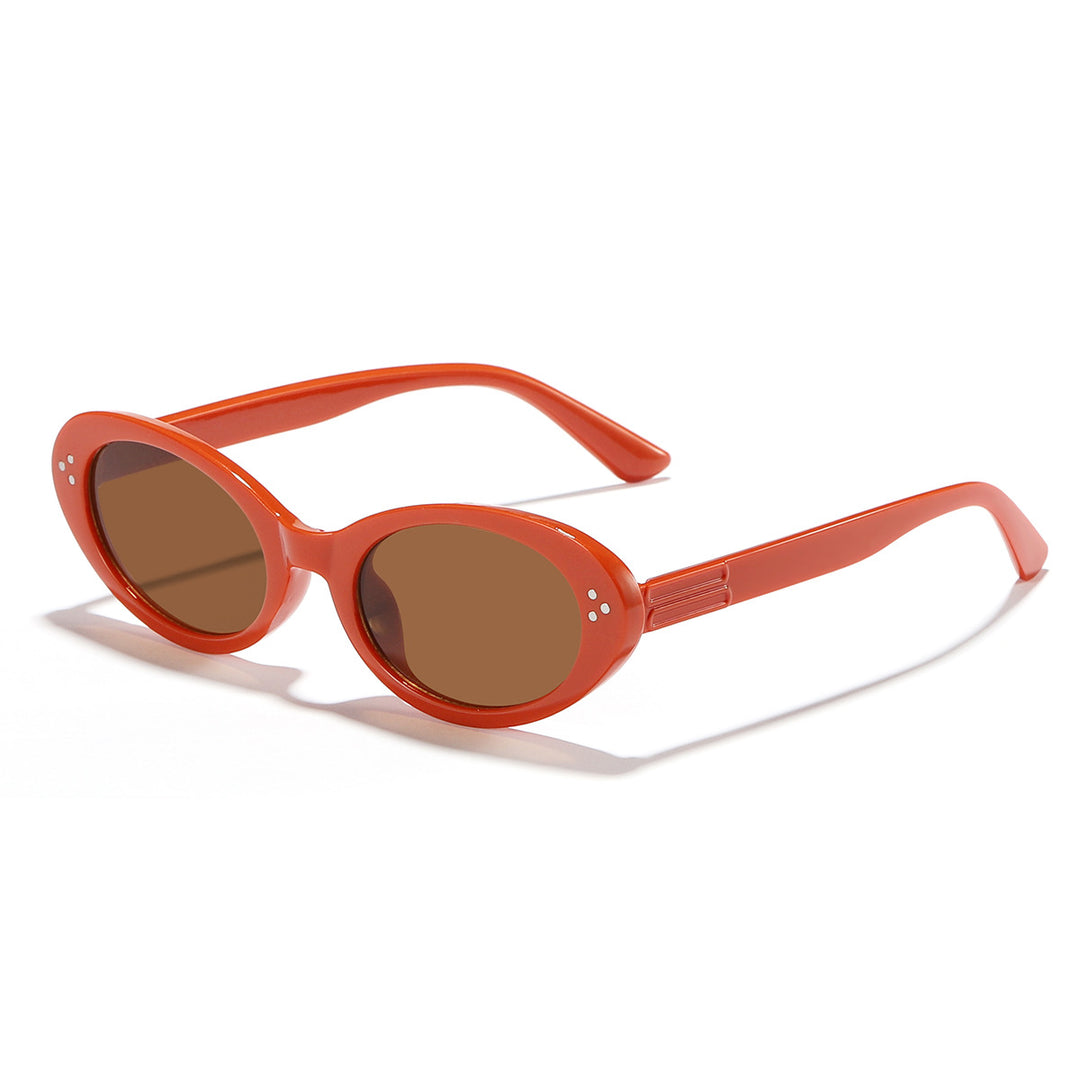 Dame moter solbrille med elegant, oval design Skanto