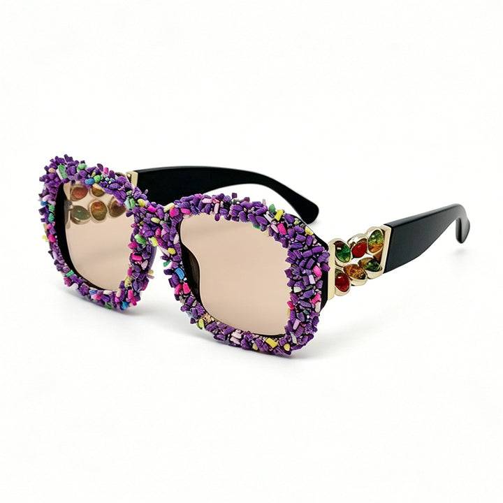 Dame solbrille med kreativ godtepryd Skanto