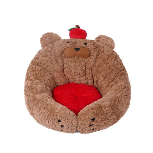 Plush Bamse-tema Loungebed for Hund