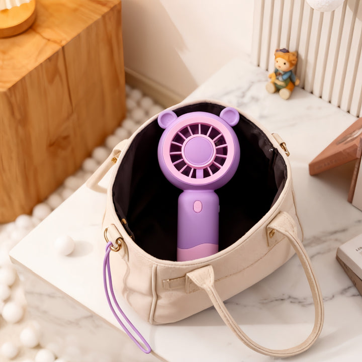 Dame Bærbar Mini-vifte med innovativt design og USB-ladefunksjon Skanto