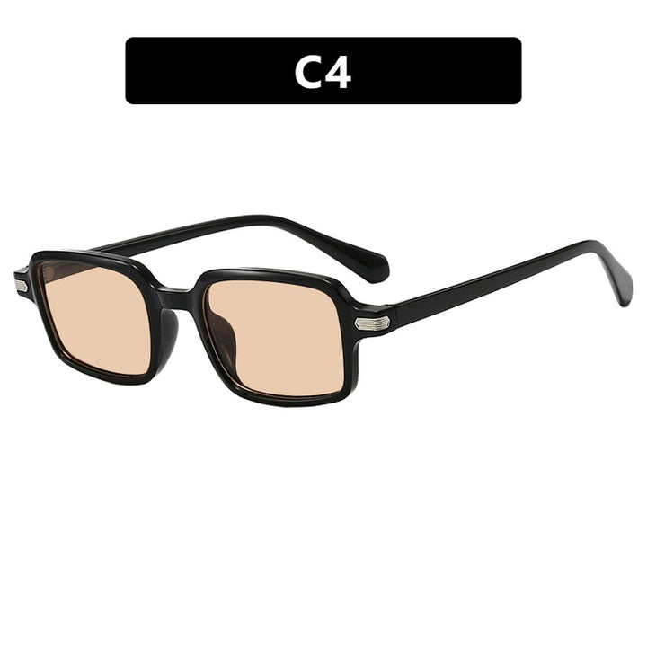 Dame kvadratisk solbrille med beskyttende UV-filter og robust ramme Skanto