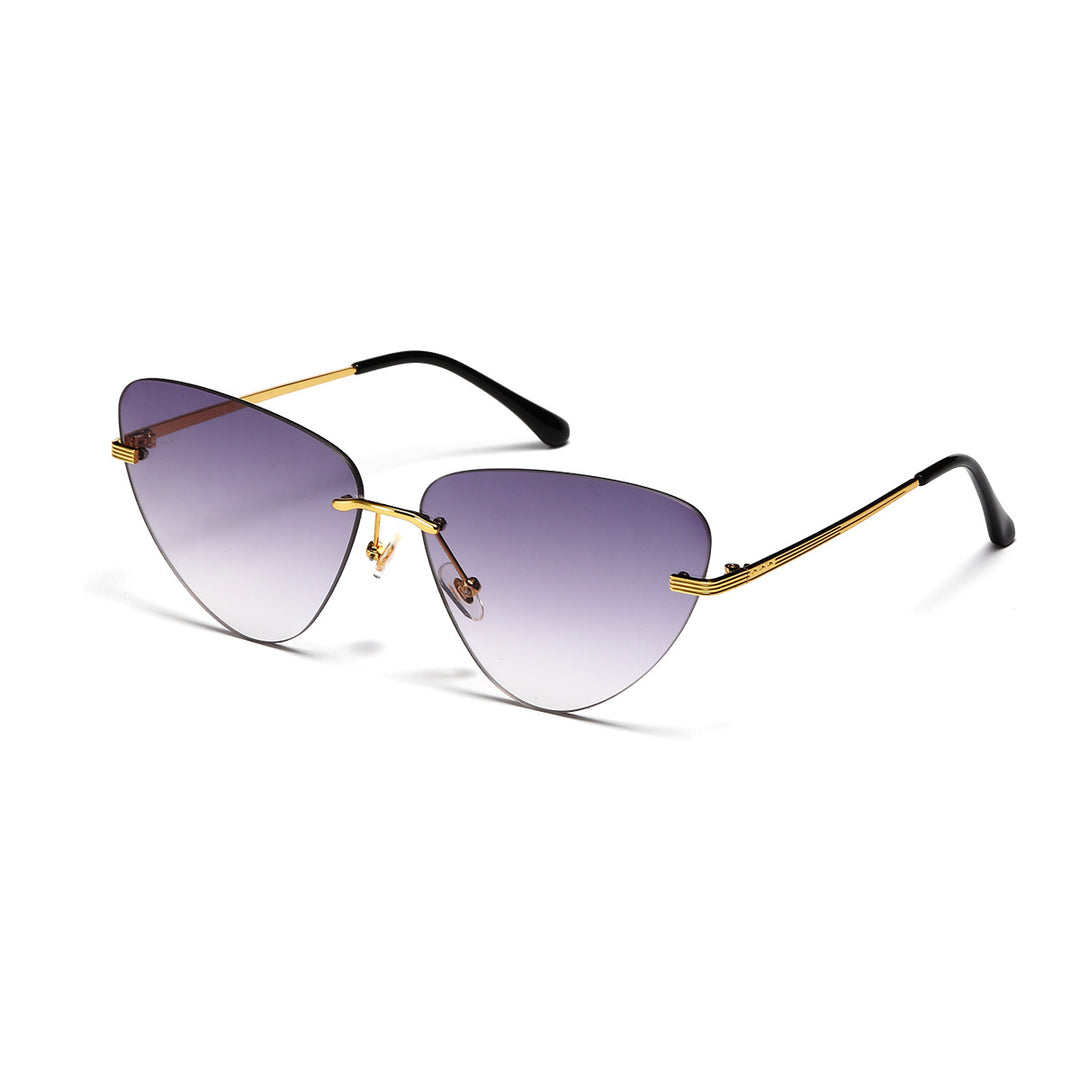 Dame moteriktig solbrille i trendy cat-eye design Skanto