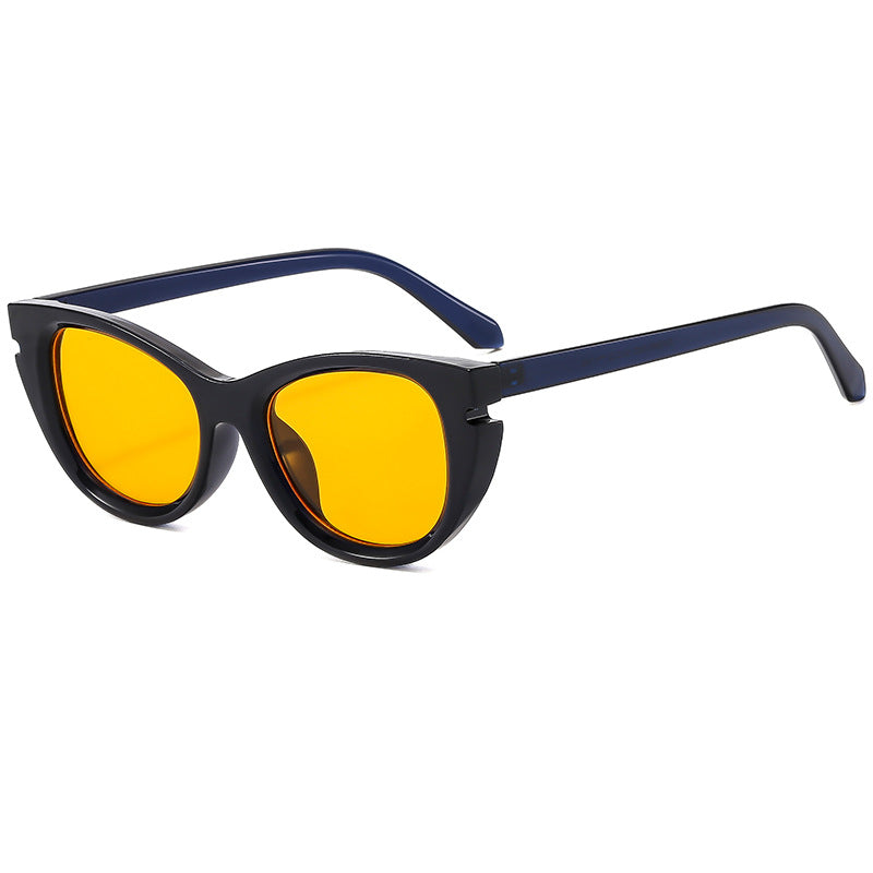 Dame Cat-Eye solbriller med robust plastramme Skanto