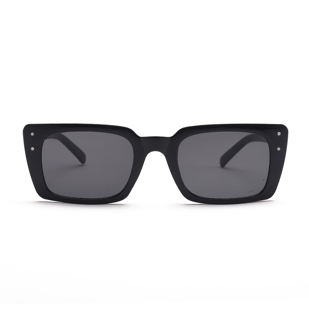 Dame kvadratisk solbrille med dyremønster Skanto