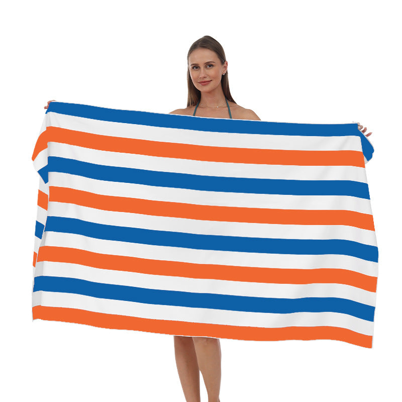 Strandhåndkle med moderne, brede stripestruktur Skanto