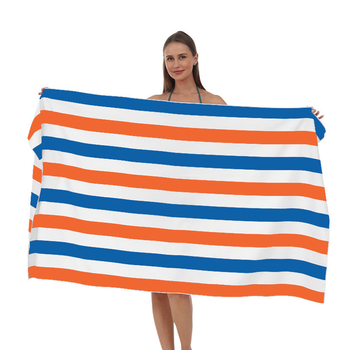 Strandhåndkle med moderne, brede stripestruktur Skanto
