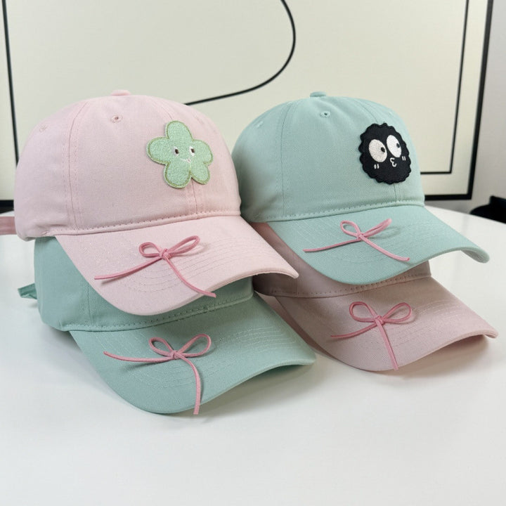 Kvinners søte karakter broderte baseball cap Skanto