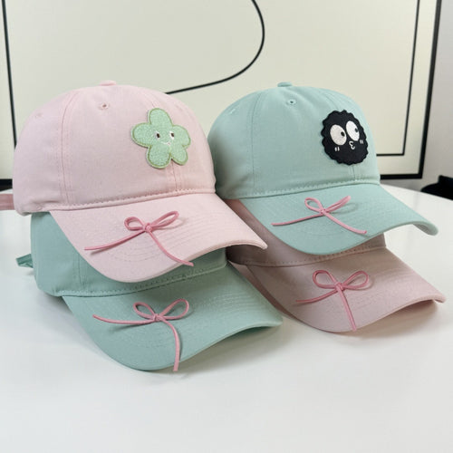 Kvinners søte karakter broderte baseball cap Skanto