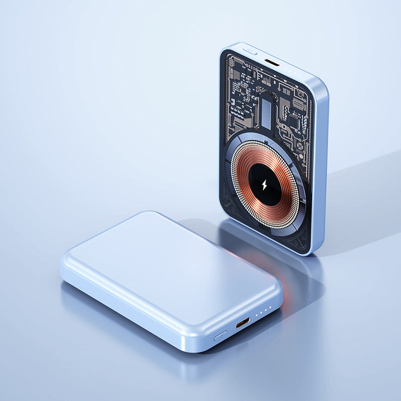 Magnetisk powerbank med Qi-teknologi Skanto