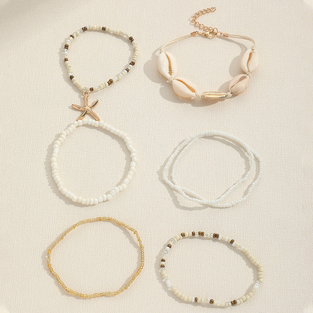 Skanto | 7pc Boho Strand Armbåndstakk