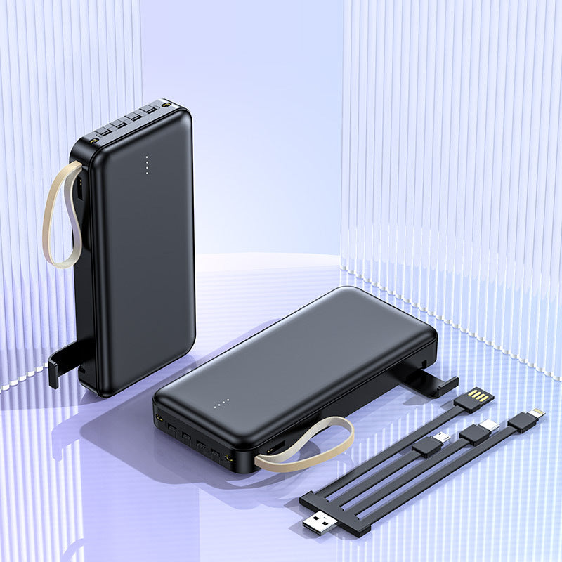 multifunksjonell Powerbank med integrert kabel Skanto