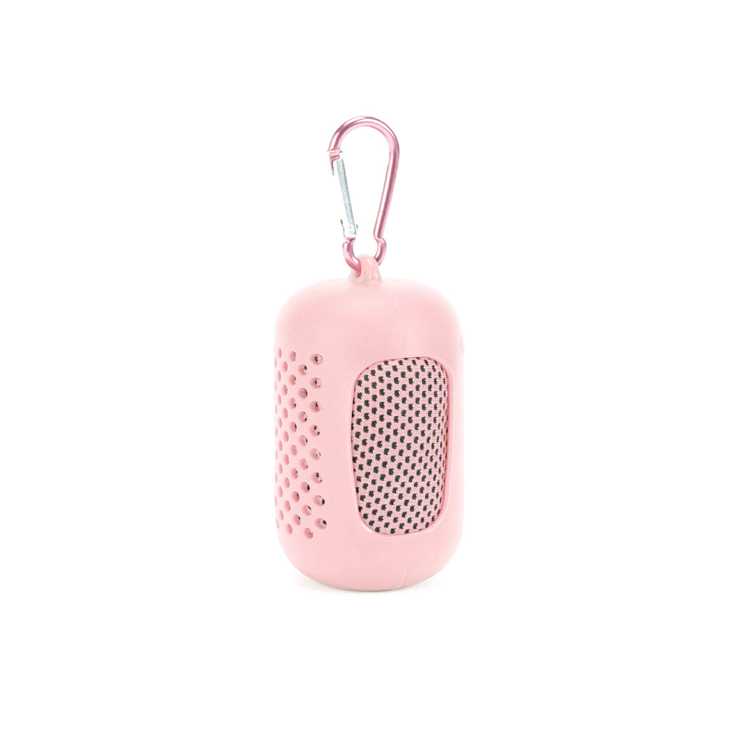 Dame bærbar Bluetooth-høyttaler med karabinkrok Skanto