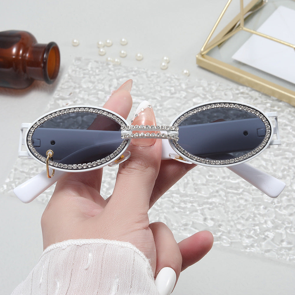 Damer ekstravagant moderne solbriller med rhinestones ramme Skanto