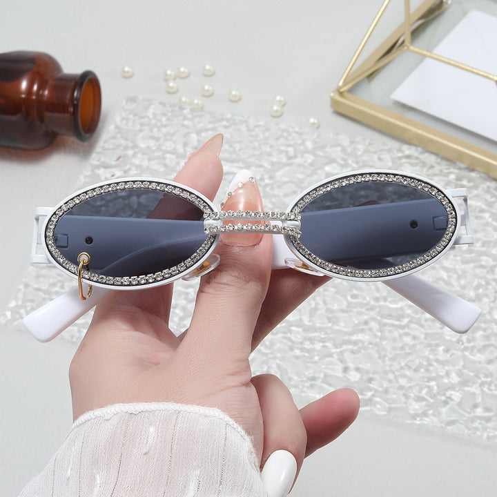 Damer ekstravagant moderne solbriller med rhinestones ramme Skanto