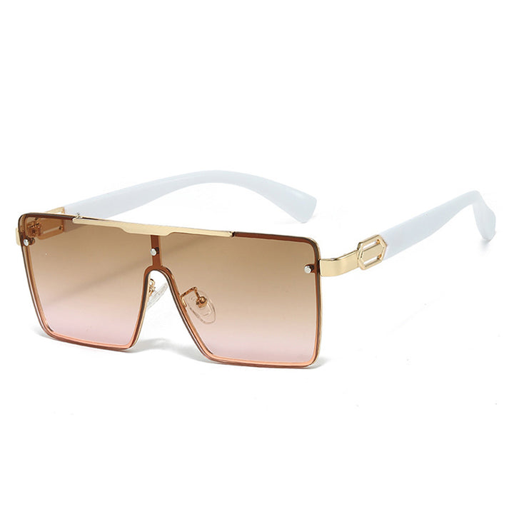 Dame Modisk Oversized Solbrille i eksklusiv Skilpaddedesign Skanto
