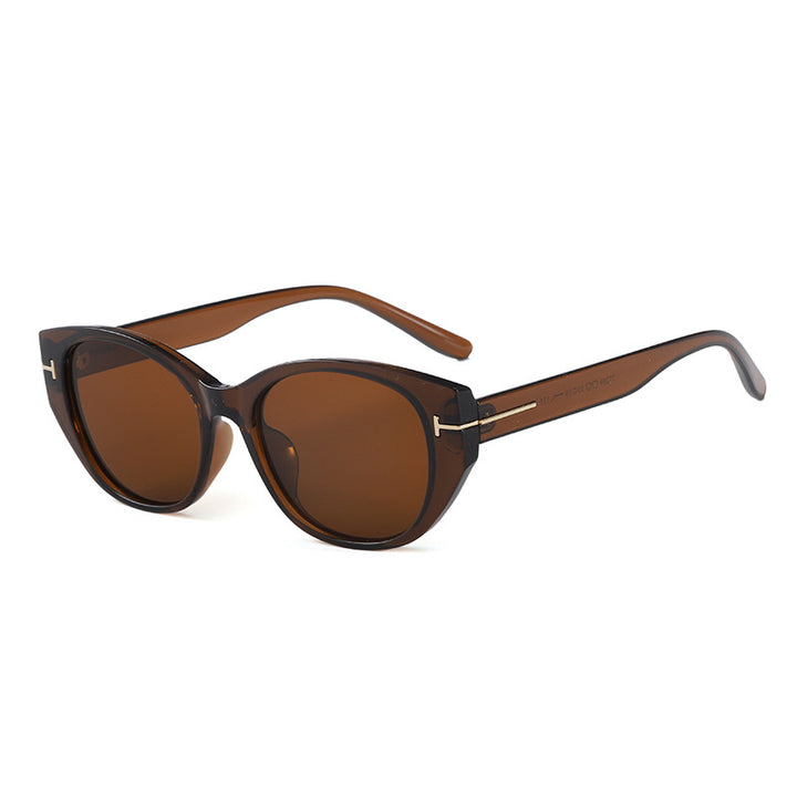 Damer Cat-Eye solbriller med elegant ramme og beskyttende UV-filter Skanto