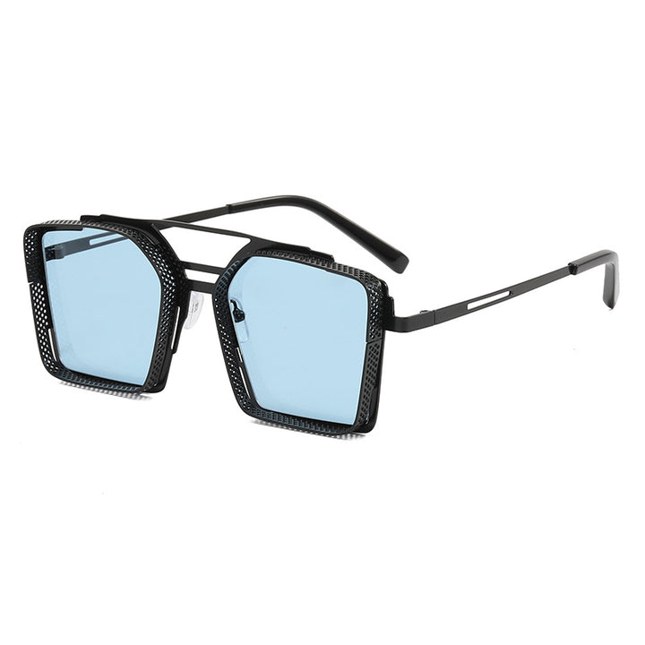 Dame oversized solbrille med luksuriøst design og geometrisk ramme Skanto