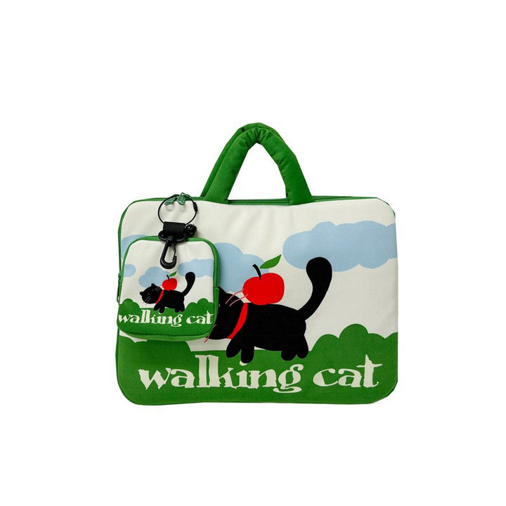 Laptoptas med kreativt kattmønster Skanto