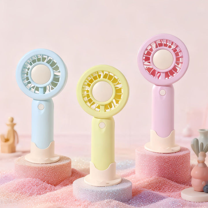Dame bærbar mini-håndvifte med USB-ladingsfunksjon og fleksibelt design Skanto