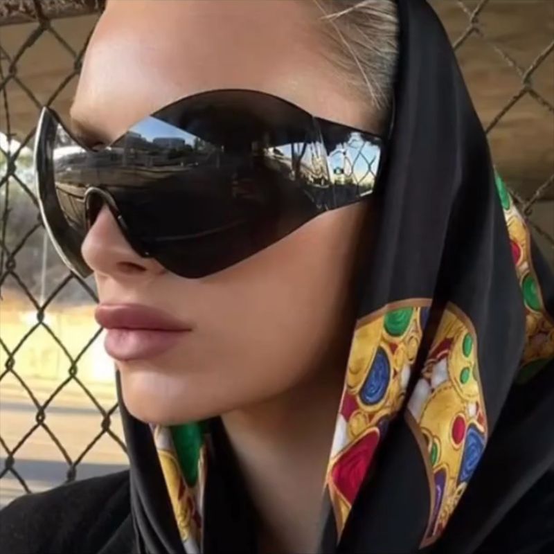Dame futuristisk solbrille Skanto