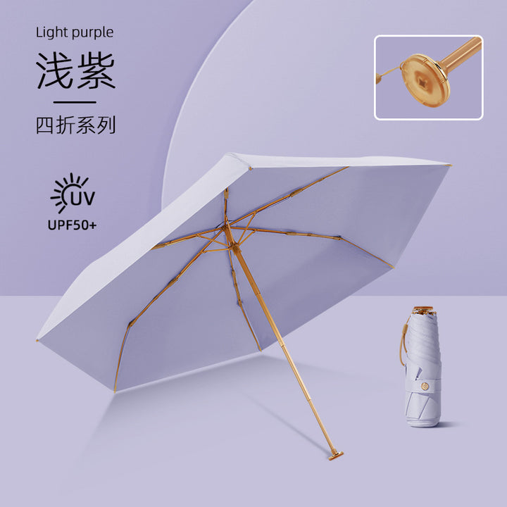 Damer UV-beskyttelsesparaply med elegant vindbeskyttelse Skanto