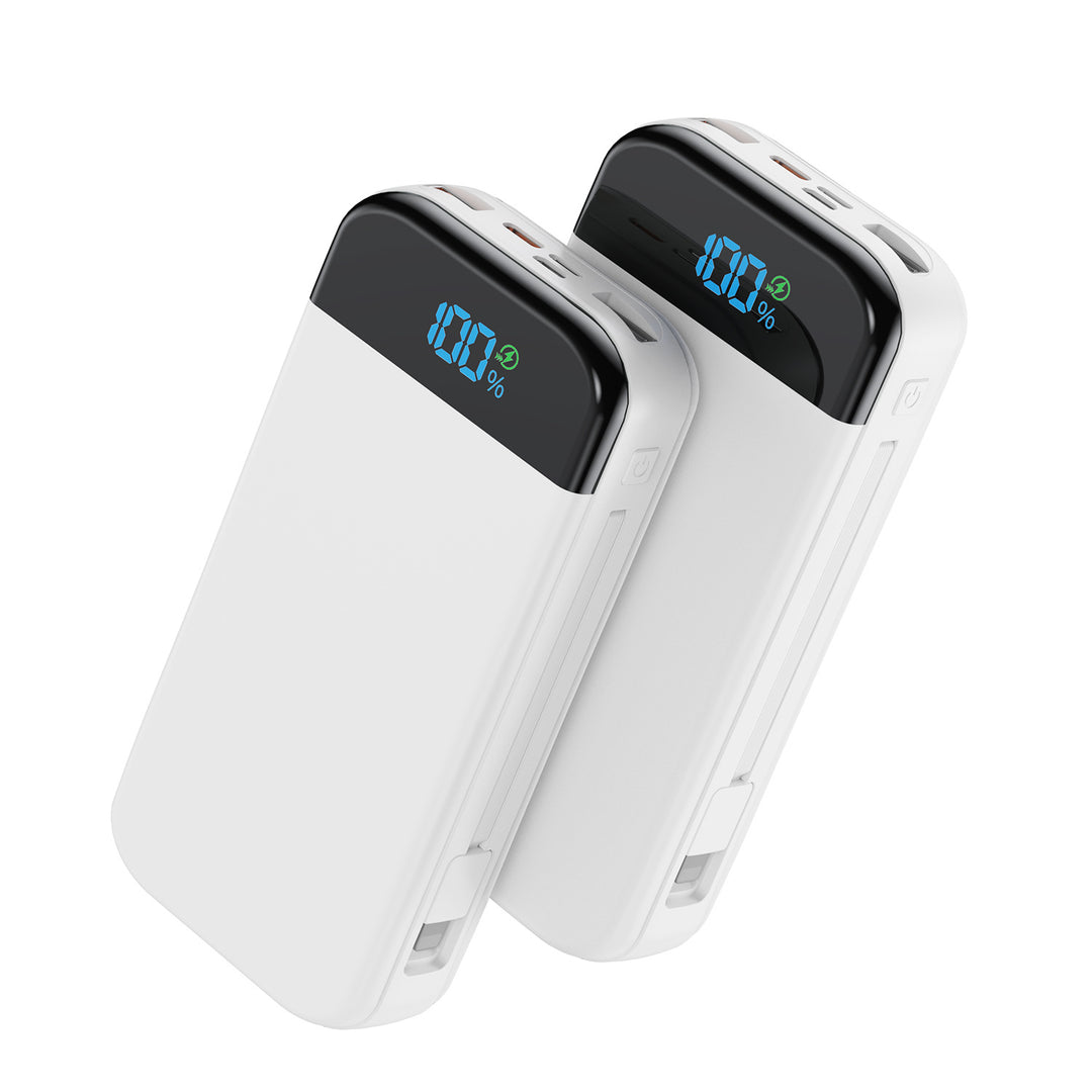 Høyytelses powerbank med LED-skjerm og hurtigladeteknologi Skanto