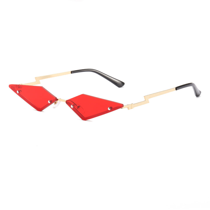 Dame Designer-solbrille med futuristisk ramme Skanto