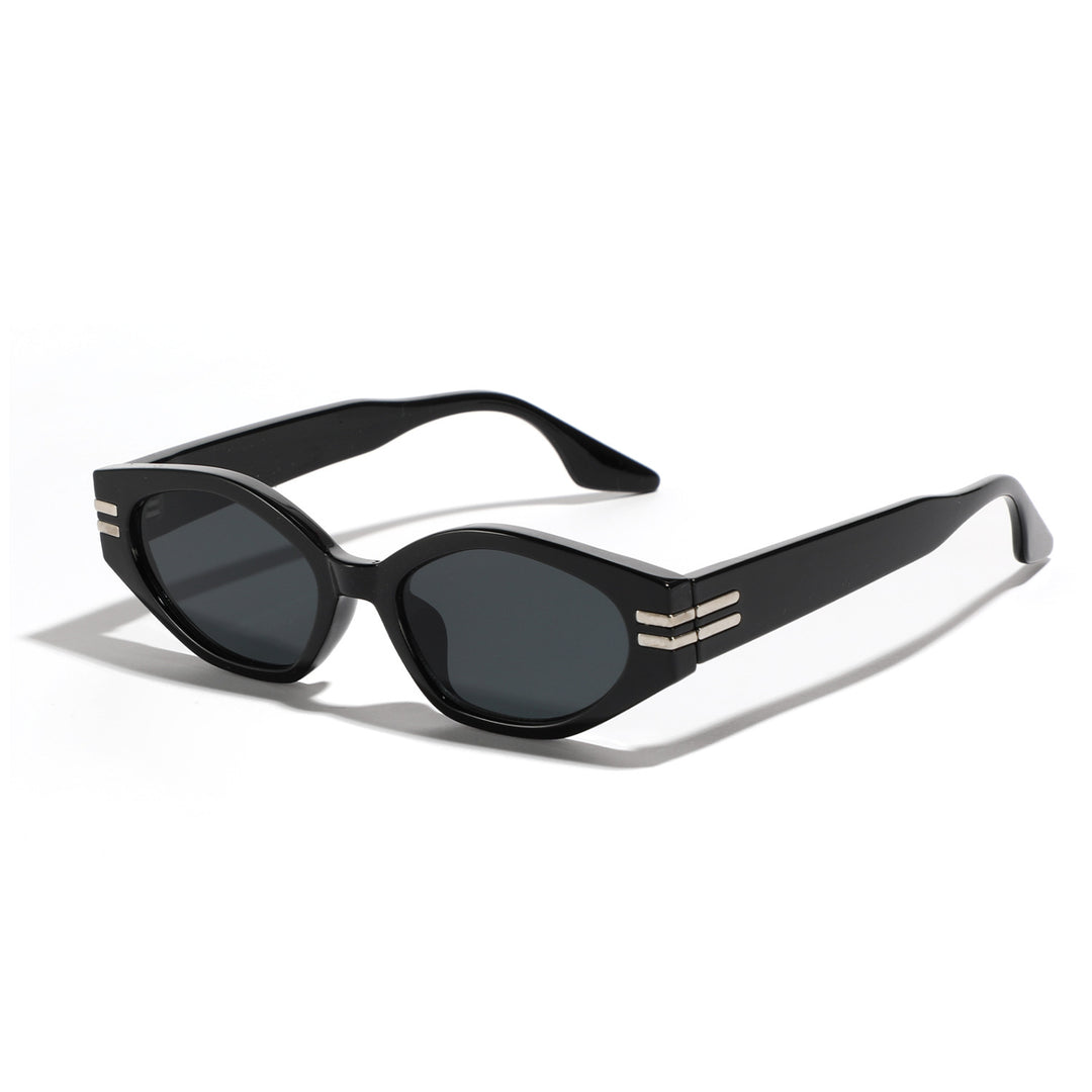 Dame geometrisk solbrille i ikonisk design Skanto