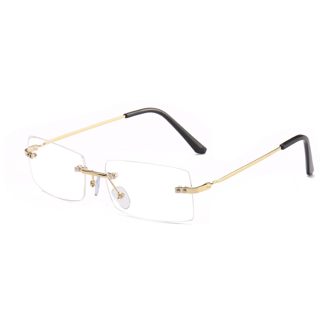 Dame moteriktig solbrille med elegant, filigranramme Skanto
