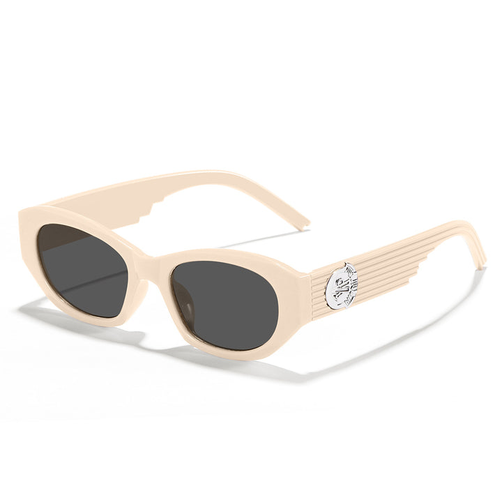 Dame Designer-solbrille i elegant transparent design Skanto