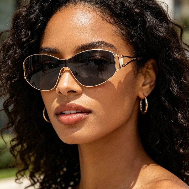 Dame moteriktig solbrille Skanto