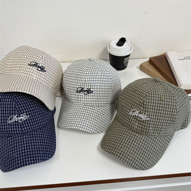 Herre Casual Rutet Baseball Caps Skanto
