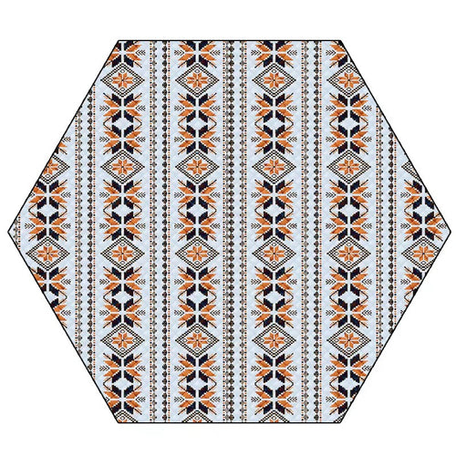 Hexagonal mønster piknikteppe Skanto