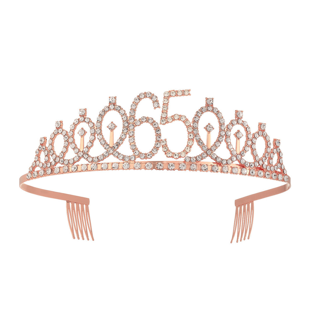 Damer krystall dekorert tiara med elegant design Skanto