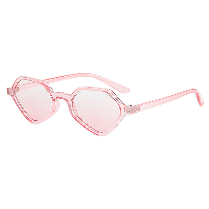 Dame Geometrisk Design-solbrille med speilte glass Skanto