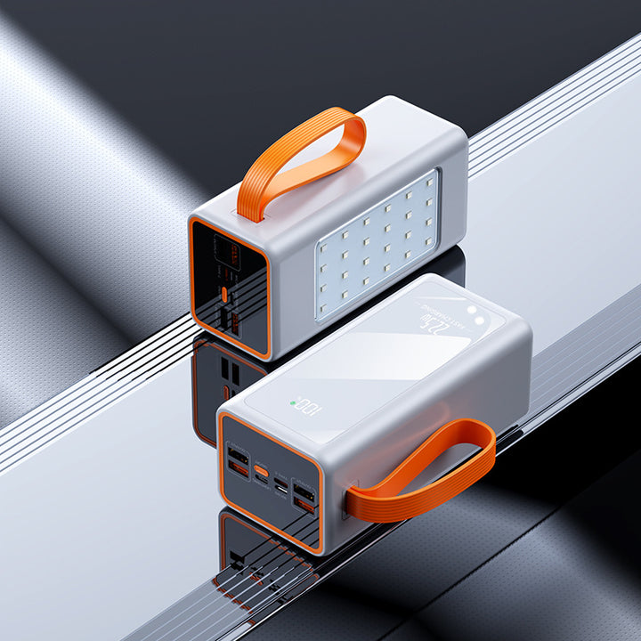 bærbar Multi-USB Powerbank med LED-lampe Skanto